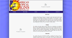 Desktop Screenshot of americantropicalsigns.com