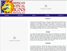 Tablet Screenshot of americantropicalsigns.com